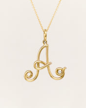Load image into Gallery viewer, Wire Initial Necklace