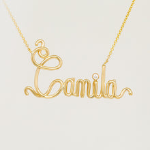 Load image into Gallery viewer, Wire Name Plate Necklace